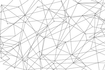 Network abstract connection isolated on white background. Network technology background with dots and lines. Ai background. Modern abstract concept. Ai background vector, network technology