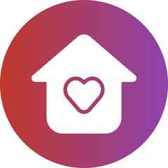 home sweet home gradient icon