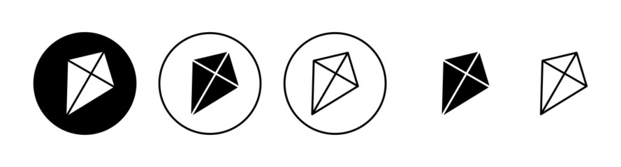 Kite icons set. kite sign and symbol