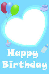 Happy birthday baby card