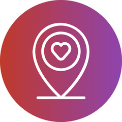 pin point gradient icon