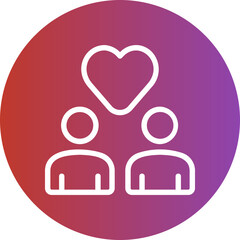 relationship gradient icon
