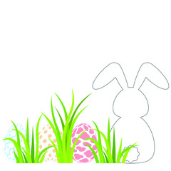 Easter Egg and Rabbit.