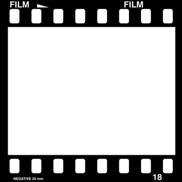 Set of Social stories film frame templates with space for your text or image