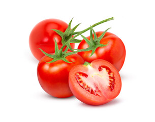tomatoes isolated on white background
