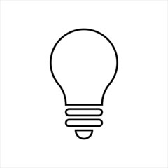 Bulb icon in line style