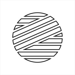 Wool icon in line style