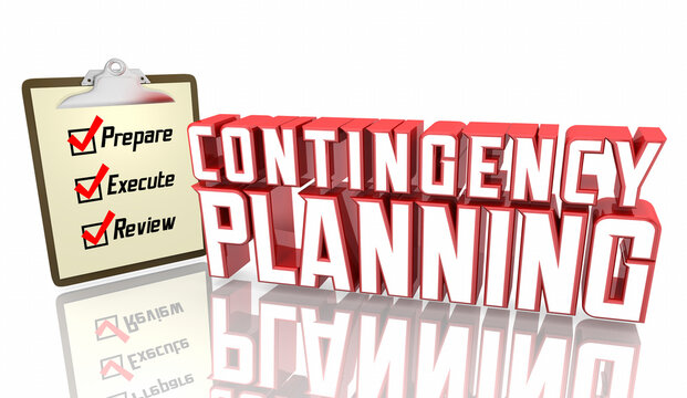 Contingency Planning Change Course Checklist Plan B New Altnerative 3d Illustration