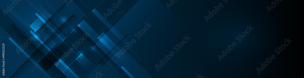 Wall mural vector modern digital graphic design with light line, geometric shape, stripe line pattern and textu