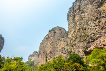 Fototapeta premium Scenery of Yandang Mountain National Geopark, Wenzhou city, Zhejiang Province, China
