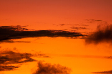 Fototapeta na wymiar The beautiful orange sunset