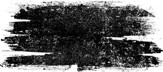 Obraz premium Grunge Paint stripe . Vector brush Stroke . Distressed banner . Black isolated paintbrush collection . Modern Textured shape . Dry border in Black 