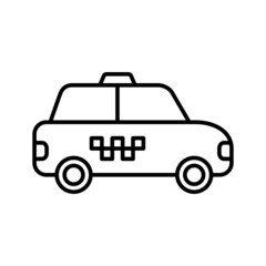 Taxi Icon Logo Design Vector Template Illustration
