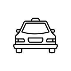 Taxi Icon Logo Design Vector Template Illustration