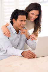 Look at this cute video I found on the web.... A husband and wife looking at something on a laptop screen.