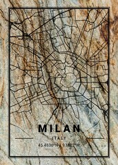 Milan Zoe Marble Map