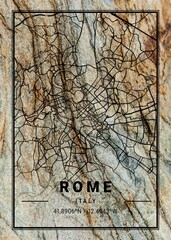 Rome Zoe Marble Map
