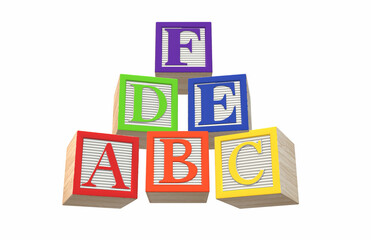 Alphabet Wooden Blocks Toy