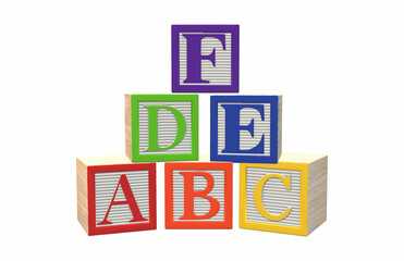 Alphabet Wooden Blocks Toy