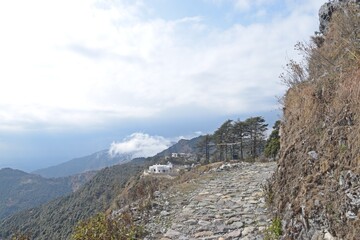mountain landscape view from top