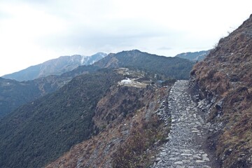 Fototapeta na wymiar mountain view in uttrakhand india 