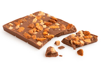 Broken milk salted peanut and caramel chocolate.