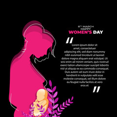 vector illustration for international women's day