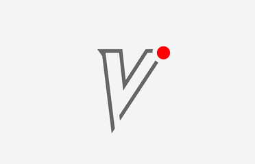 V alphabet letter icon logo design. Creative template for company