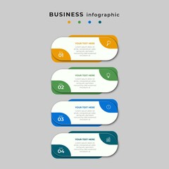 Steps Timeline Infographics Design Template