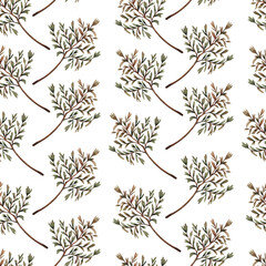 seamless pattern with branches