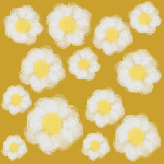 Fototapeta premium flowers,spring flowers,dandelions,daisies,wildflowers,forest flowers