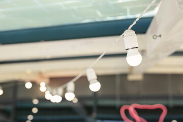 Bright light glass background lamp