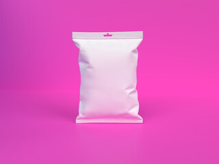 Pouch Food & Packaging Food , Packaging Snack 3d Rendering
