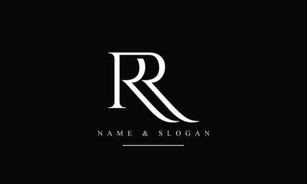 RR, R abstract letters logo monogram
