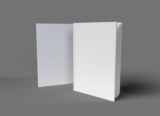 Isolated Cover Book with background 3d rendering