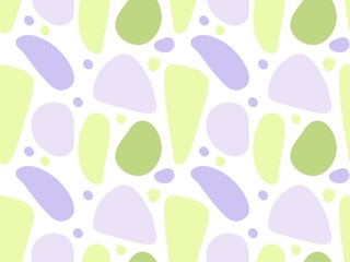 Abstract seamless pattern. Lavender colors creative template. Minimal background with organic shapes. Trendy collage for textile, wrapping paper, wallpaper, cover design. Hand drawn vector textures.
