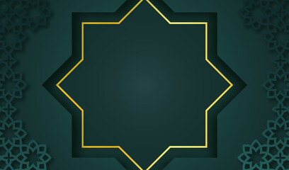 Islamic abstract background design template