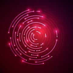 Vector Illustration Futuristic Technology Cyber Background