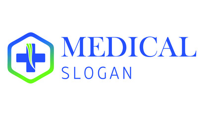 Logo for health clinic or hospital. logo plus medical. Logo template vector illustration design