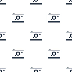 Cute camera seamless pattern background, Vector and Illustration.