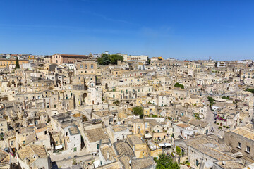 Fototapeta na wymiar Beautiful view of Matera. City of Basilicata.