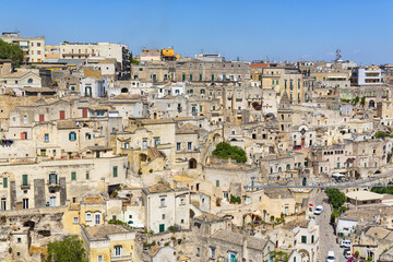Naklejka premium Beautiful view of Matera. City of Basilicata.