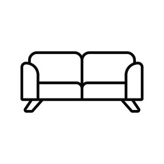 Couch icon. Sofa, furniture symbol, for graphic and web design. vector illustration