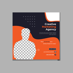 Set of social media post template and marketing webinar other seminars, online courses and classes, suitable modern banner and real estate square banner design template etc.