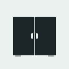 Cupboard vector icon illustration sign