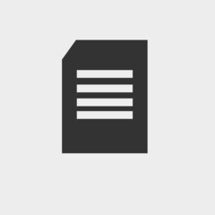 Document vector icon illustration sign