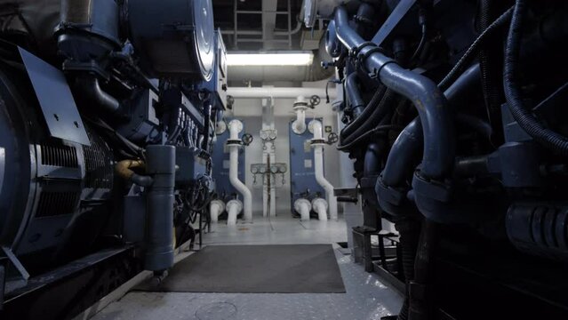  Between diesel generators in engine room