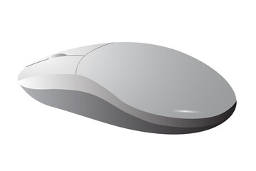 vector of wireless simple computer mouse, Isolated on White