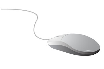 vector simple of computer mouse, Isolated on White