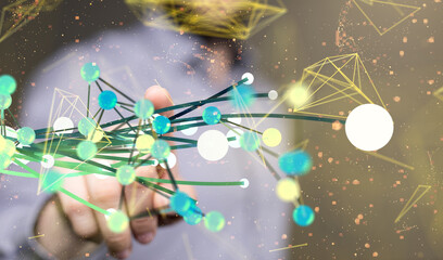 conference Digital Network and data concept 3d